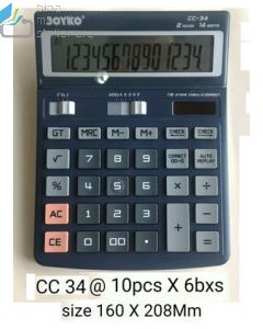 Gambar Kalkulator Meja 14 Digit Joyko Calculator CC-34 merek Joyko