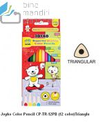 Foto Pensil Gambar 12 Warna Joyko Color Pencil CP-TR-12PB (12 color) Triangle merek Joyko
