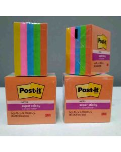 3M Post-it 654-5SSAU Super Sticky Note 76x76mm 450 Sheets