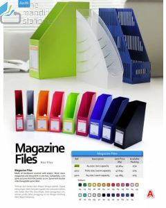 Boxfile kotak berkas Bantex 4011-04 Magazine File F4 10 cm Green