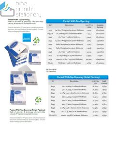 Gambar Plastik folder multiholes untuk aneka ring binder Bantex 8044 PP Pocket 20 x FC 2044 / 0.06 mm merek Bantex