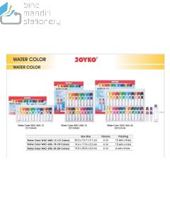 Cat Air dalam Tube untuk Melukis dan Mewarnai Merk Joyko WAC-6ML-12C | WAC-6ML-18C | WAC-6ML-24C