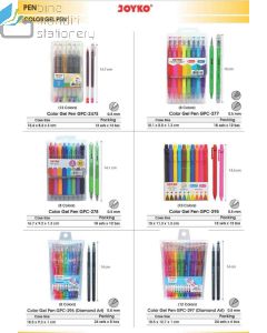 Gambar Gel Pen Warna Warni Tinta Gel Joyko Color Gel Pen GPC-277 merek Joyko