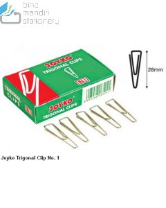 Jual Klip Kertas Joyko Trigonal Clip No. 1  terlengkap di toko alat tulis