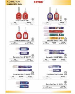 Toko Atk Grosir Bina Mandiri Stationery Jual Tip-Ex Cair - Correction Fluid Joyko Untuk Menghapus Tulisan Pulpen beli di Toko Alat Tulis Kantor & Sekolah Murah Bina Mandiri Stationery